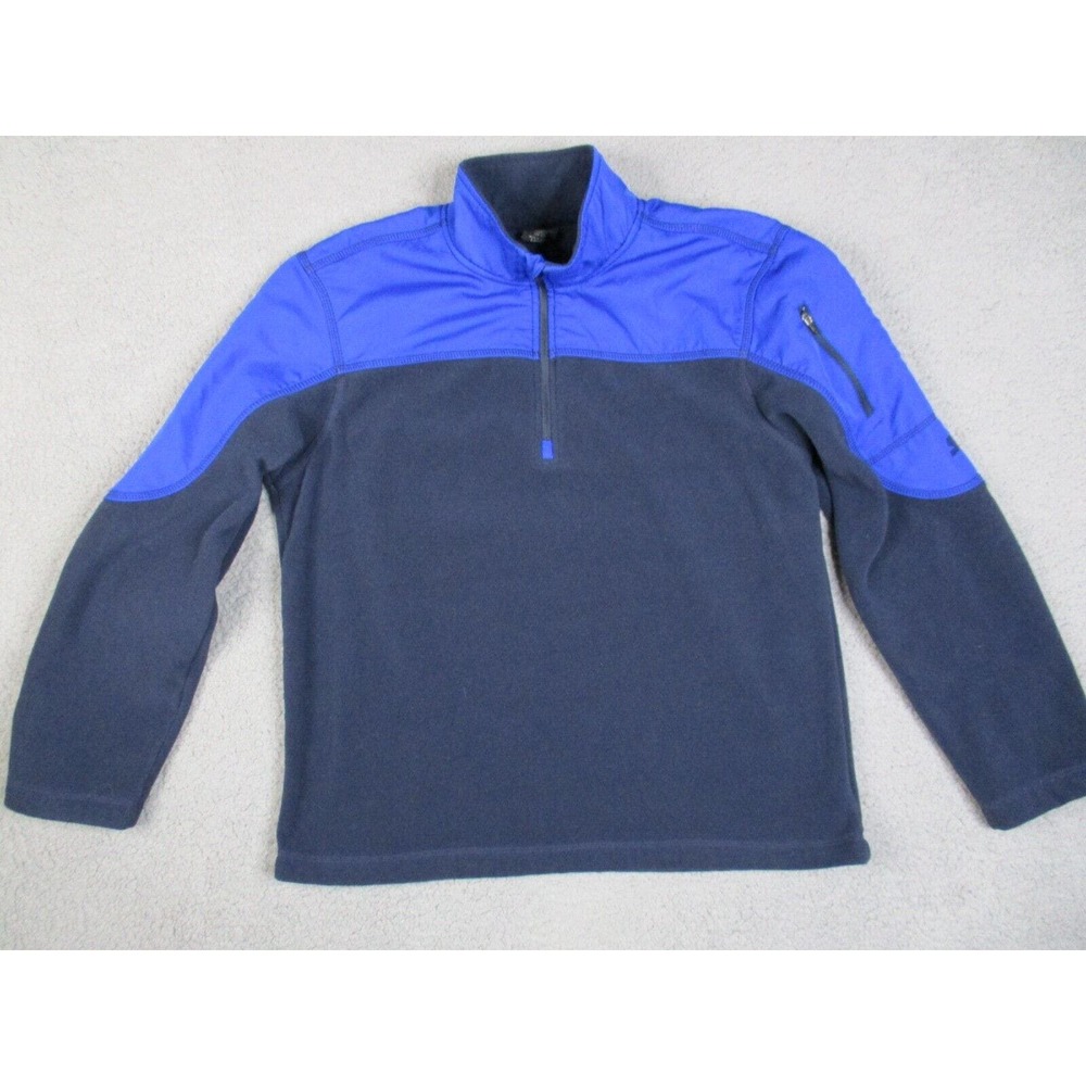 Starter Fleece Jacket Men's Medium 38-40 Blue 1/4 Zip Pullover